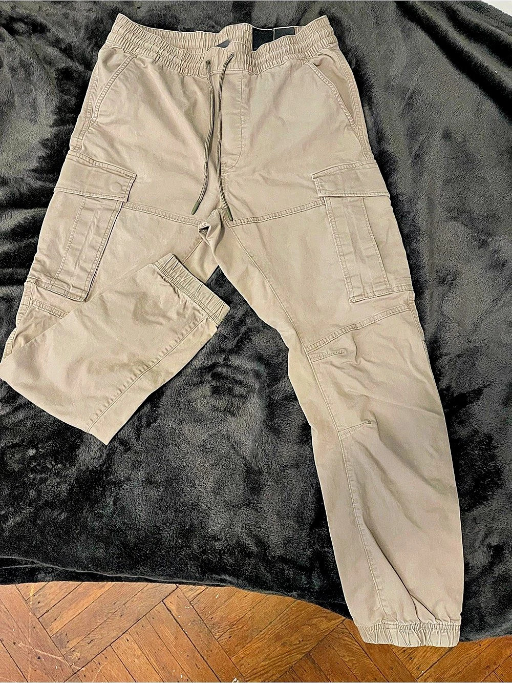 H&M Cargo Joggers Men's Beige Size Medium